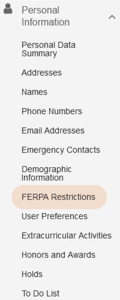 FERPA Restrictions